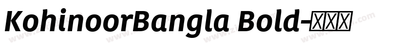 KohinoorBangla Bold字体转换